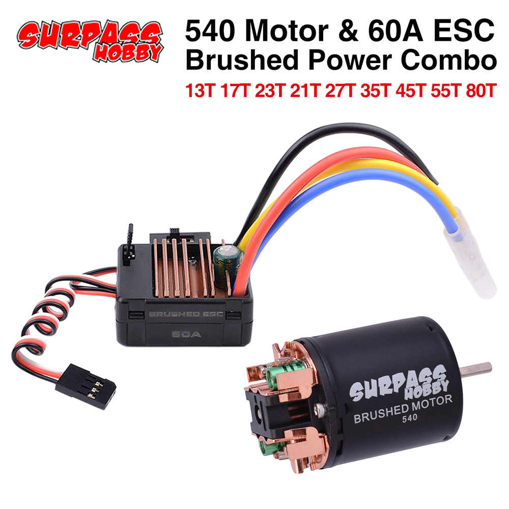 Motore Elettrico Spazzolato SURPASS HOBBY 540 17T Per Auto RC 1/10, Crawler, Monster Truck, HSP, HPI, Tamiya, WLtoys