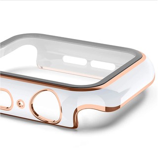 สินค้า พร้อมส่ง เคส + ฟิล์มกระจกนิรภัย Apple Watch เคสหน้าปัดนาฬิกา ป้องกับเต็มรูปแบบ สำหรับ Apple Watch SE 6 5 4 3 2 1 38มม 40มม 42มม 44 มม. เคส Apple Watch พร้อมกระจกกันรอยหน้าจอ iWatch Apple Watch Case