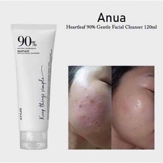 ​ โฟมล้างหน้า ANUA HEARTLEAF​ GENTLE FACIAL CLEANSER 120ML.