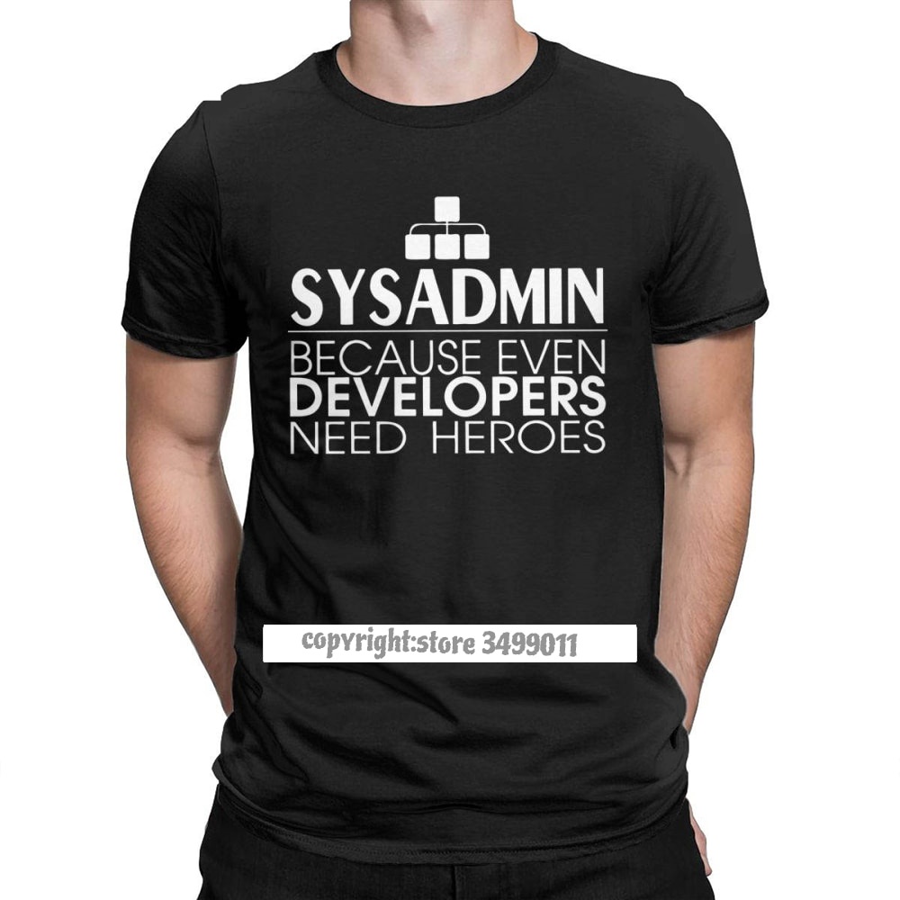 ผ้าฝ้าย-100-เสื้อยืด-ผ้าฝ้าย-พิมพ์ลายนักพัฒนาซิสดามิน-linux-sysadmin-unix-debian-ubuntu-สําหรับผู้ชายs-3xl