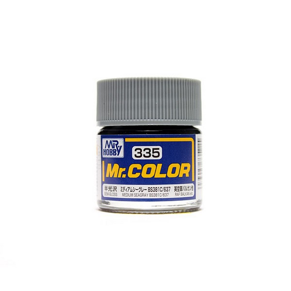 Mr.Color C335 Medium Sea Gray BS381C 637 Semi Gloss (10ml) | Shopee ...