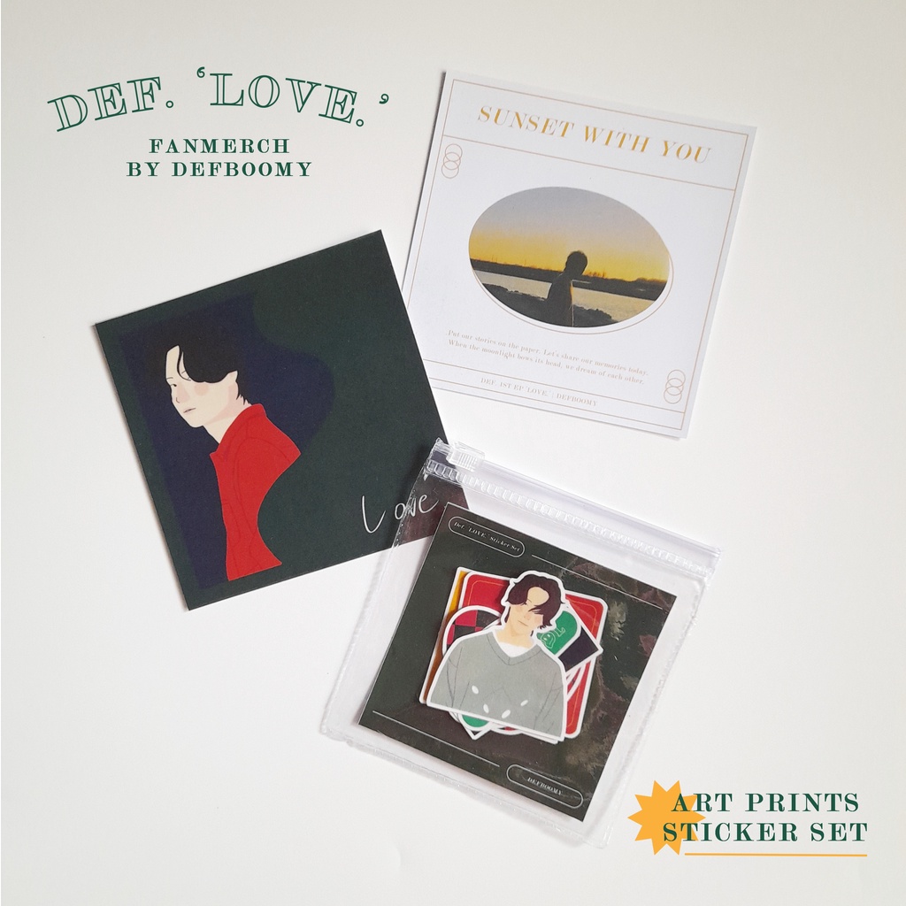 def-รัก-fanmerch-ภาพพิมพ์ศิลปะ-และชุดสติกเกอร์