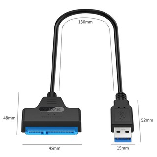 USB 3.0 / 2.0 / Type C to 2.5 inch SATA ฮาร์ดไดรฟ์อะแดปเตอร์แปลงสายเคเบิ้ลสำหรับ 2.5   HDD / SSD