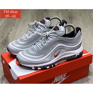 รองเท้าผ้าใบรองเท้าลำลองNike AIR MAX 97 งาน High end มีพร้อมกล่องใบเสร็จใบเซอรับประกันสินค้าตรงปก 100%