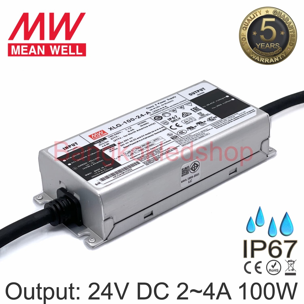 XLG-100-12-A / XLG-100-24-A LED DRIVER 96W LED DRIVER ยี่ห้อมินเวล แอล ...