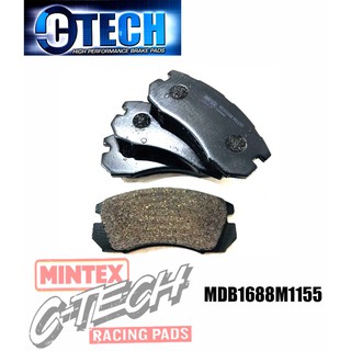 MINTEX C-Tech ผ้าเบรคเกรด Hi Performance ซี่รีย์ M1155 คู่หน้า ซูบารุ SUBARU Legacy 1.8, 2.0 4x4 Turbo, Van ปี 1993