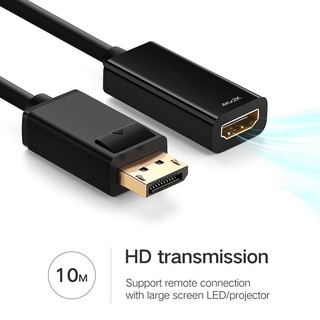 DisplayPort Male to HDMI Female Cable DP to HDMI 4K*2K for Projector คอมพิวเตอร์ โน้ตบุ๊ค