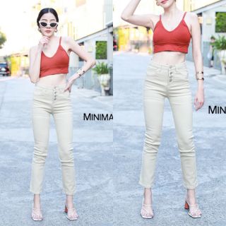 Minimal#ยีนส์ยืดขากระบอกเล็ก มีS-L