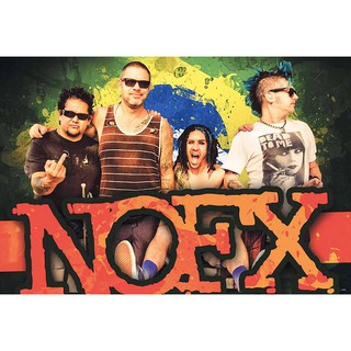 โปสเตอร์ รูปถ่าย วง ดนตรี ร็อก NOFX (1983-Now) POSTER 24"x35" Inch American Punk Rock