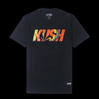 เสื้อยืดพิมพ์ลายแฟชั่น KUSH Co. "Basic Chrome" (BLACK) T-Shirt