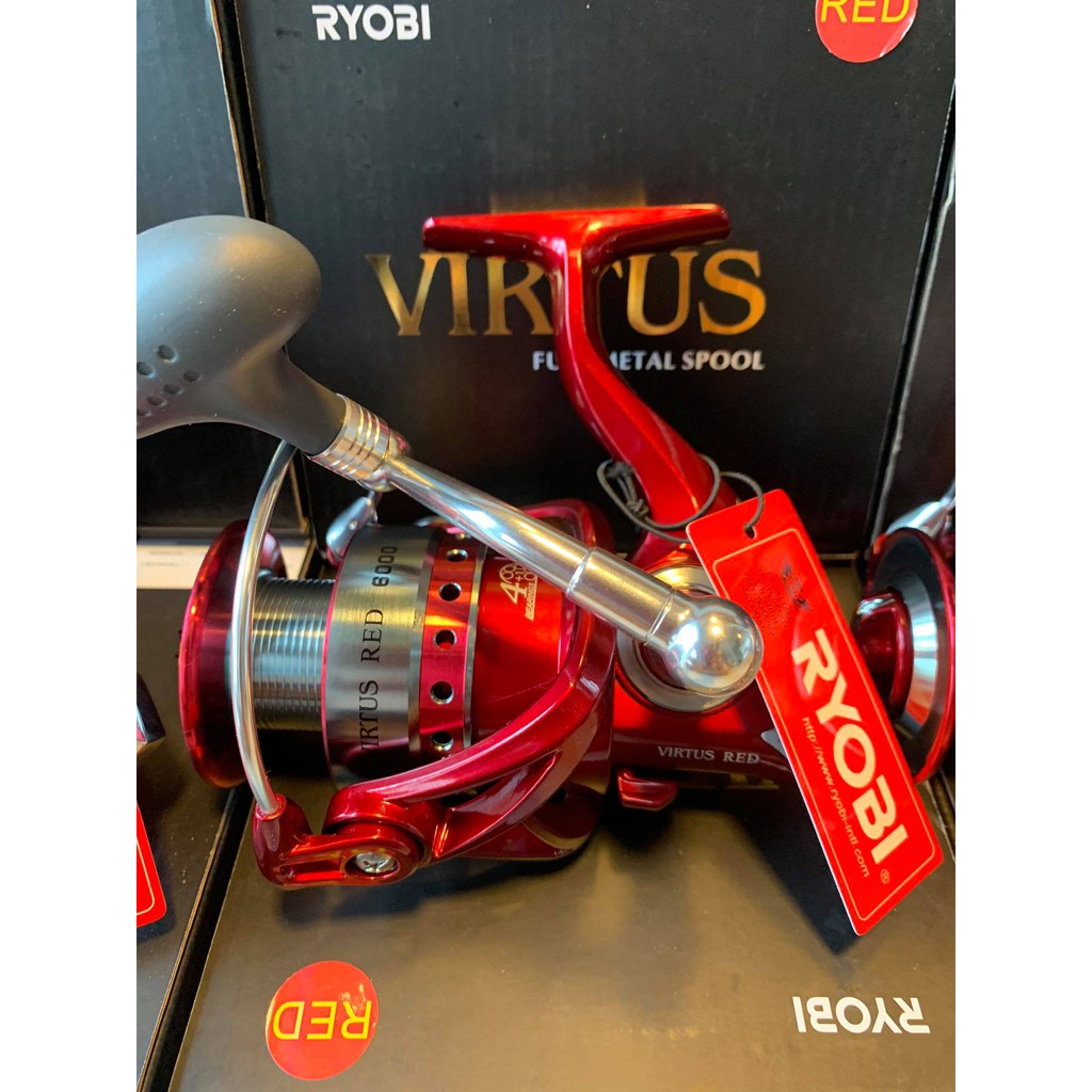 รอกตกปลา-ryobi-virtus-สีแดง-รอกเรียวบิ-ร้าน-mata-fishing-รอกตกปลาถูกๆ-รอกตกปลาทะเล-รอกตกปลาสปิน-รอกตกปลา-ryobi