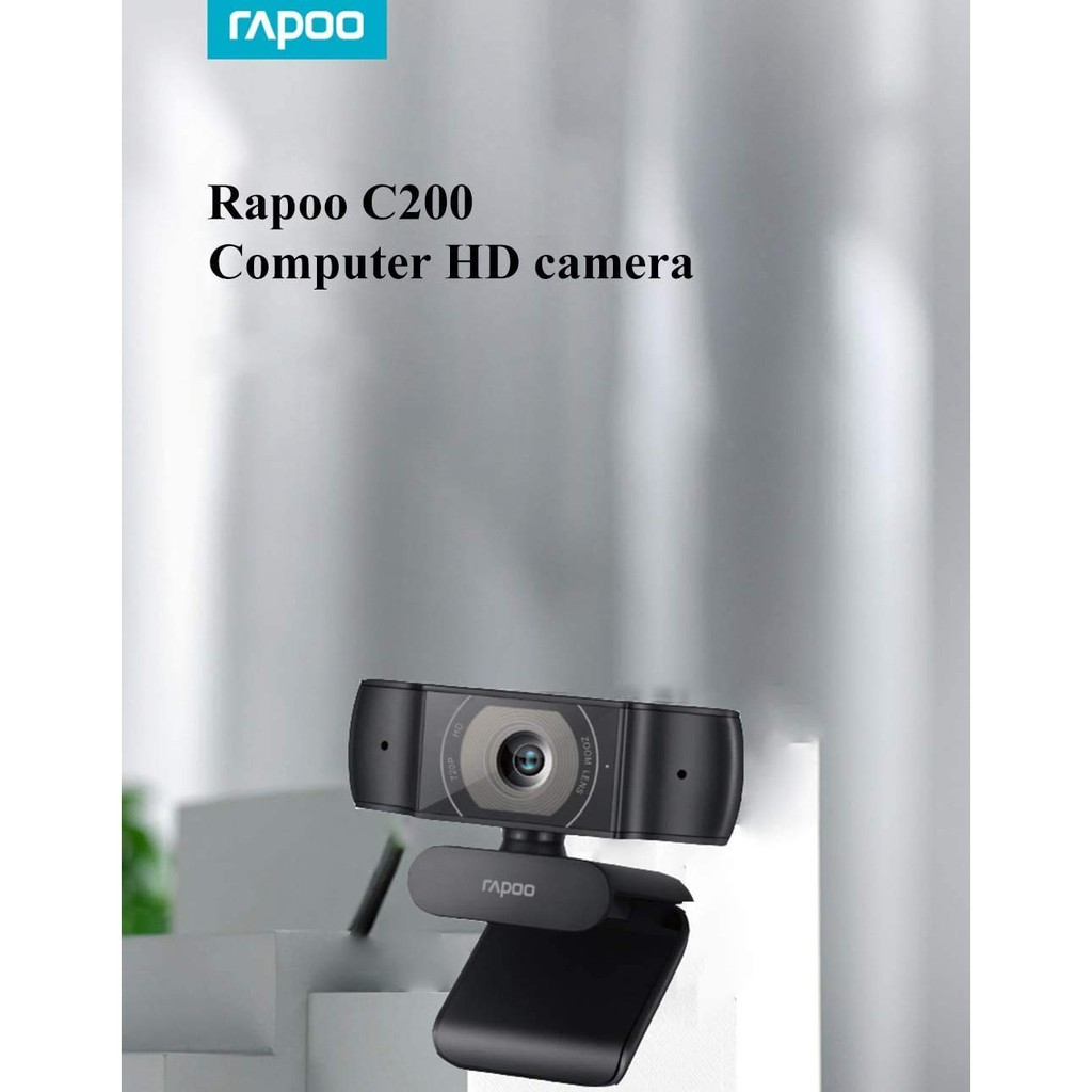 rapoo-c200-web-camera-full-hd-720p-กล้องเว็บแคม-ของแท้-ประกันศูนย์-1ปี