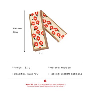 ภาพขนาดย่อของภาพหน้าปกสินค้าผ้ามัดผม ผ้าไหม ลายดอกไม้ สไตล์เกาหลี จากร้าน jasonlin1995.th บน Shopee