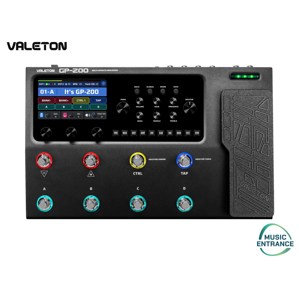 Valeton GP-200 Multi Effect Guitar มัลติเอฟเฟค GP200 สำหรับกีต้าร์ รับ ...