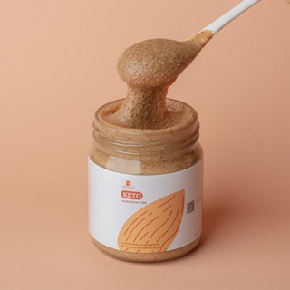 ภาพขนาดย่อของสินค้าเนยถั่วคีโต อัลมอนด์ 100% ไม่ใส่น้ำตาล Keto Almond butter (Original)