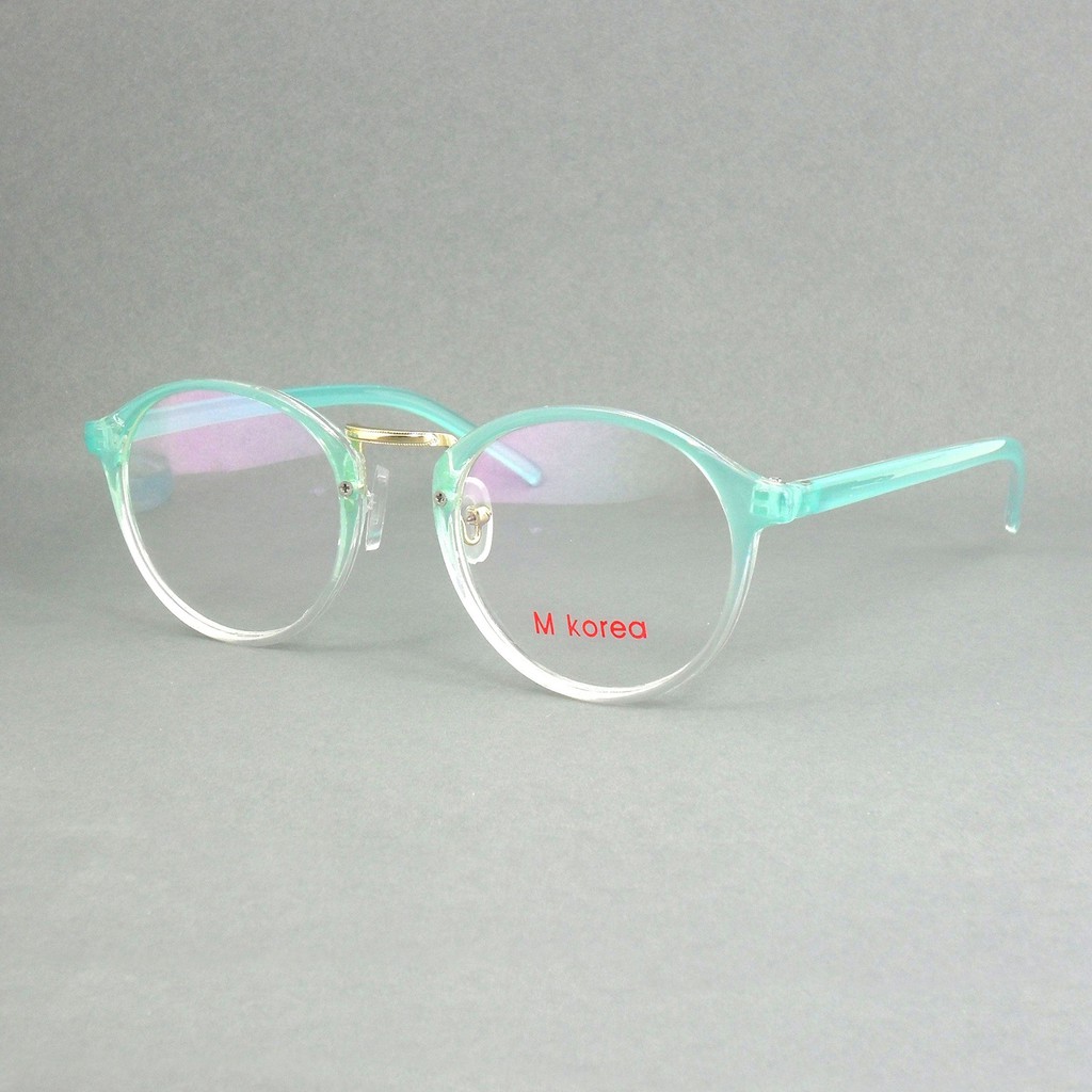 fashion-แว่นตากรองแสงสีฟ้า-รุ่น-m-korea-066-สีเขียวอ่อนไล่สีตัดทอง-ถนอมสายตา-กรองแสงคอม-กรองแสงมือถือ