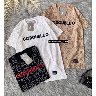 New💥เสื้อยืดงาน CCDoubleO งานปักนูน 3D สกรีนรอบตัว ผ้าคอตตอน 100% ผ้านิ่ม ใส่สบาย ใส่ได้ชาย-หญิง