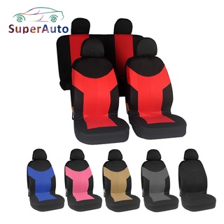 SuperAuto เบาะรองนั่งรถยนต์ ผ้าหุ้มเบาะรถยนต์ หุ้มเบาะรถยนต์ ที่หุ้มเบาะรถยนต์ อุปกรณ์ตกแต่งรถยนต์