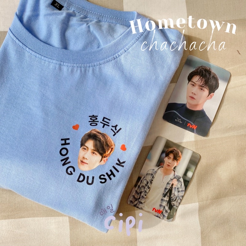 เสื้อยืด-พิมพ์ลาย-kim-seon-ho-hometown-chacha-สไตล์ฮ่องกง