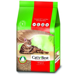 ราคาและรีวิวทรายแมว Cat's Best 40 ลิตร สูตร Original สีแดง cat best
