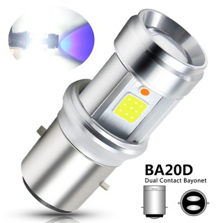 Suzuki GD 110 หลอดไฟหน้ารถจักรยานยนต์ LED BA20D 12W 1200LM H4 BA20D Hi/Lo Beam สีขาว สีฟ้า H6 BA20D 9-85V