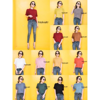 เสื้อไหมพรมคอกลม 👾 KOREAN STYLE ❄️ มีหลายสี เลื่อนดูภาพน้าาา ♥️