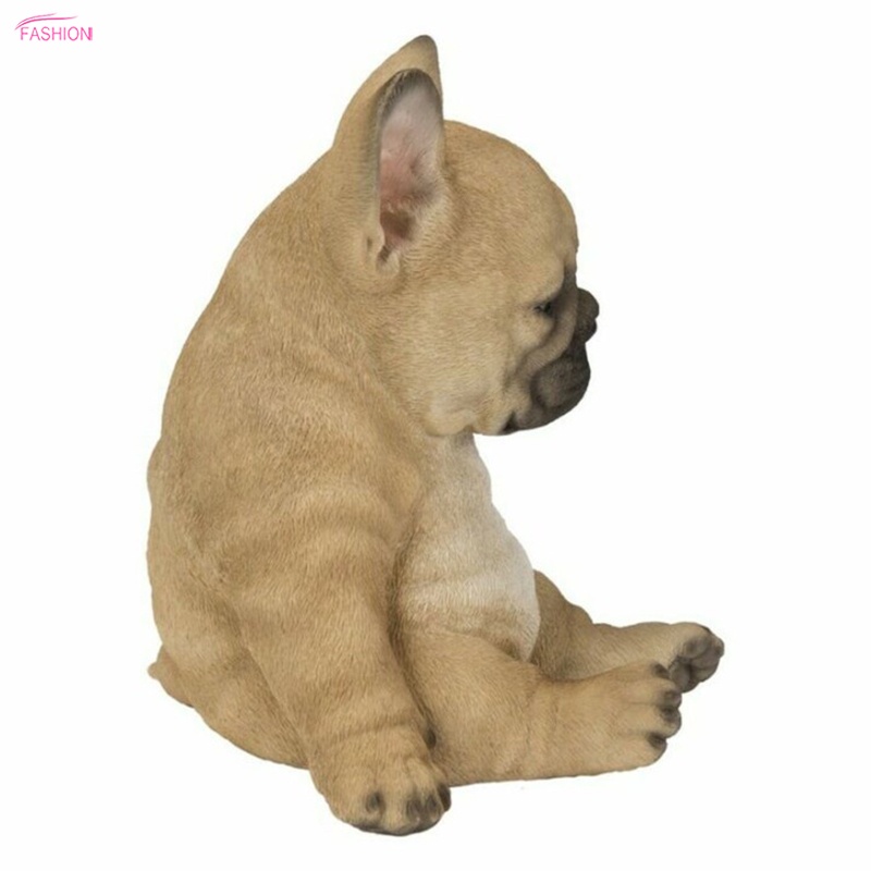 รูปปั้นลูกสุนัขบูลด็อกเรซิ่น-น่ารักมาก-สไตล์ฝรั่งเศส-สําหรับตกแต่งสวน
