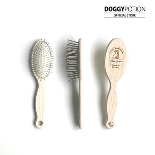 #1 All Systems  แปรงหวีขนสำหรับสัตว์เลี้ยงด้ามไม้ขนาดเล็ก Wooden Pin Brush Small