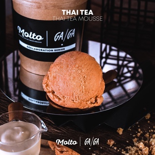 Thai Tea Thai Tea  Mousse (ไอศกรีม ชาไทยมูส จาก GaGa 1 ถ้วย 16 oz.) - Molto Premium Gelato