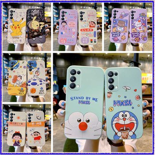 For เคส oppo Reno5 Reno5PRO Reno4 5G Reno4SE Reno6 Reno6PRO phone case Crayon Shinchan Doraemon Babi Biqiu Astronaut Rabbit Bear Cute Cartoon soft case cover กรณีการ์ตูน เคสซิลิโคน