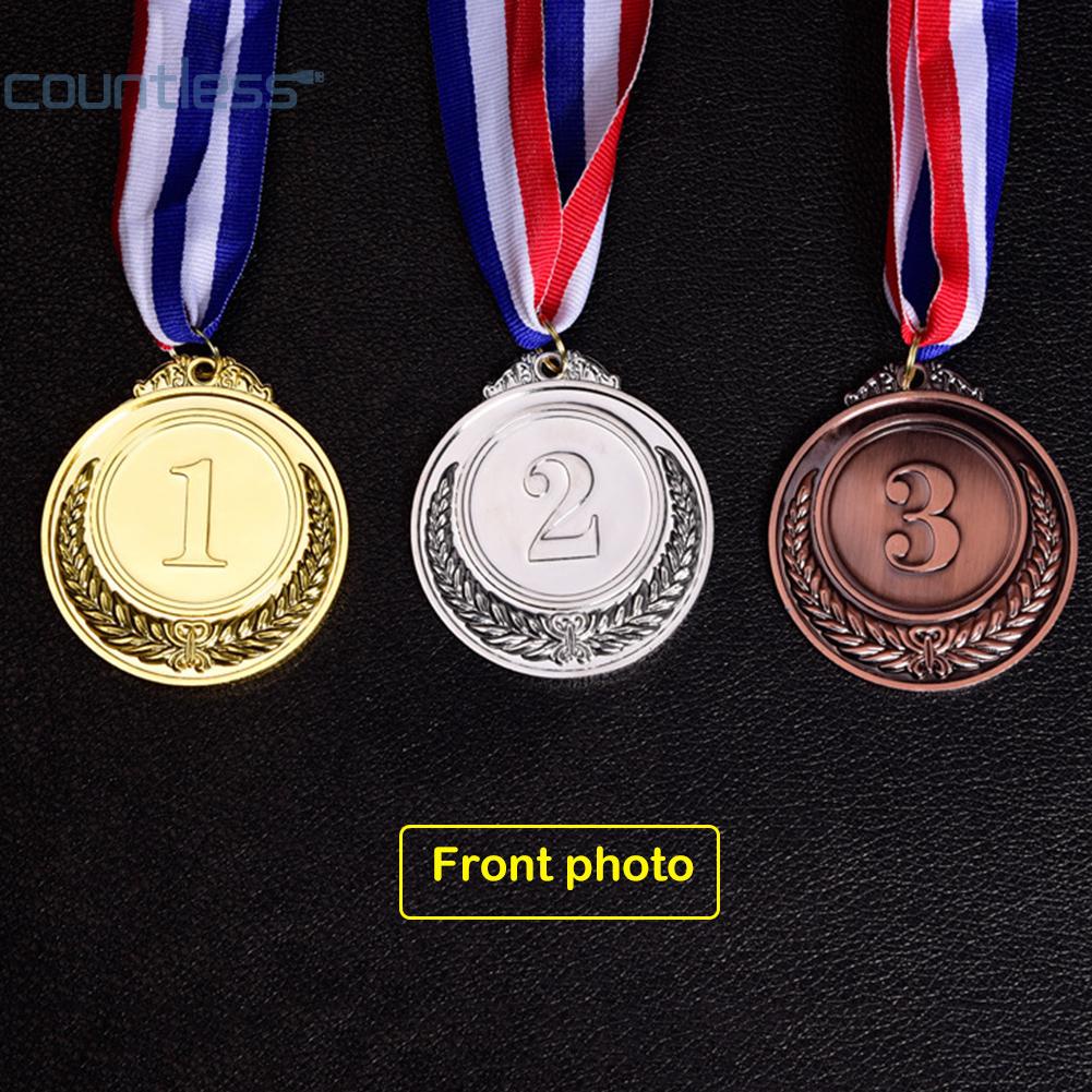 ป้ายรางวัลเหรียญรางวัล-สีทอง-สีเงิน-สีบรอนซ์-สําหรับเด็ก-countless-th