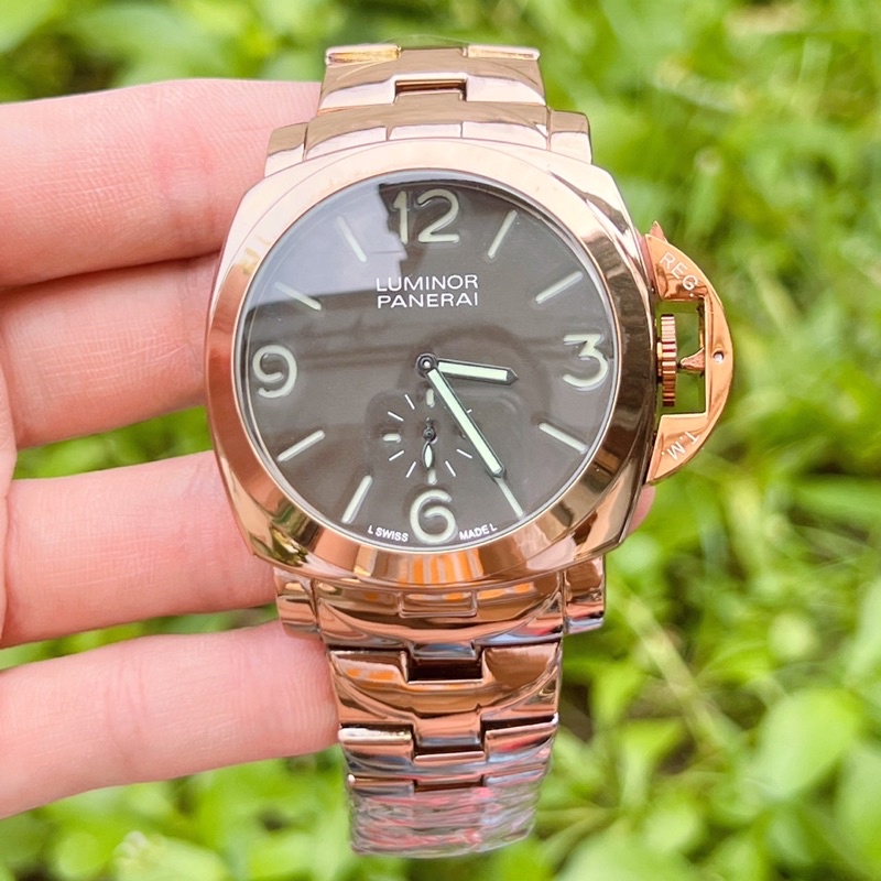 นาฬิกาข้อมือ-พันนาราย-หน้าปัดขนาด-43-มม-ระบบควอทช์-สายเลทและสายหนังให้เลือก-พร้อมกล่องแบรนด์ฟรี