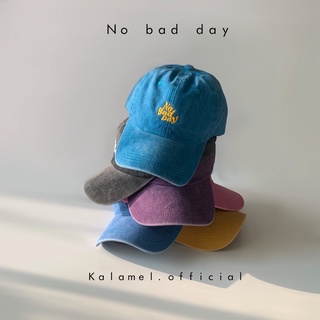 ภาพขนาดย่อของภาพหน้าปกสินค้าหมวกแก๊ป No bad day by Kalamel.official จากร้าน kalamel.official บน Shopee ภาพที่ 3