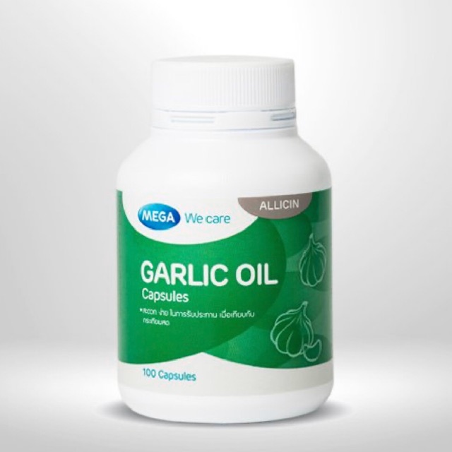 ภาพสินค้าMega we care garlic oil 100cap 1กระปุก น้ำมันกระเทียม จากร้าน nongrx บน Shopee ภาพที่ 1
