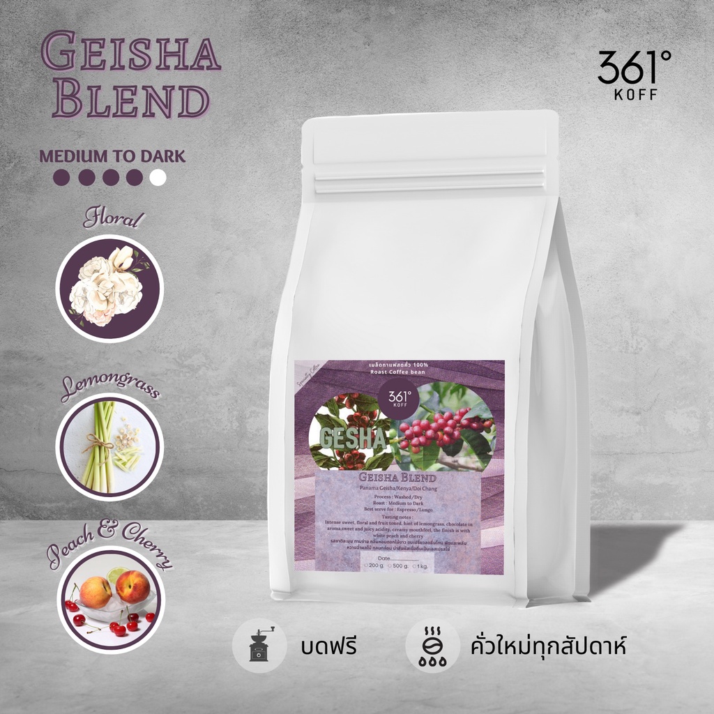 geisha-blend-beans-เมล็ดกาแฟอราบิก้าคั่วแท้-100