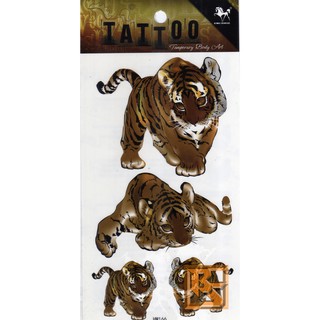 Tattoo ลาย เสือ Tiger แท็ททู สติกเกอร์ HM166