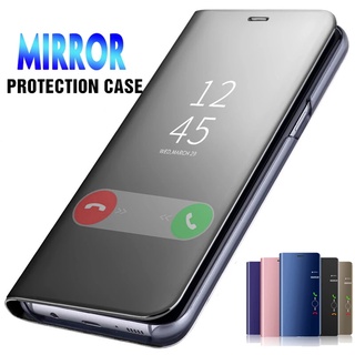 Luxury Smart Mirror Phone Cover For iPhone 14 13 12 Pro Plus Max Support Flip Protective Case