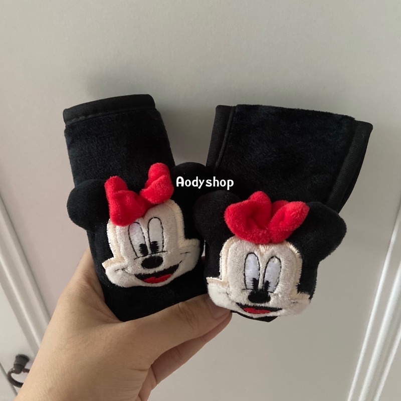 หุ้มเกียร์-หุ้มเบรกมือ-รถยนต์-ลายการ์ตูน-มินนี่-มิกกี่-mickey-minnie-mouse