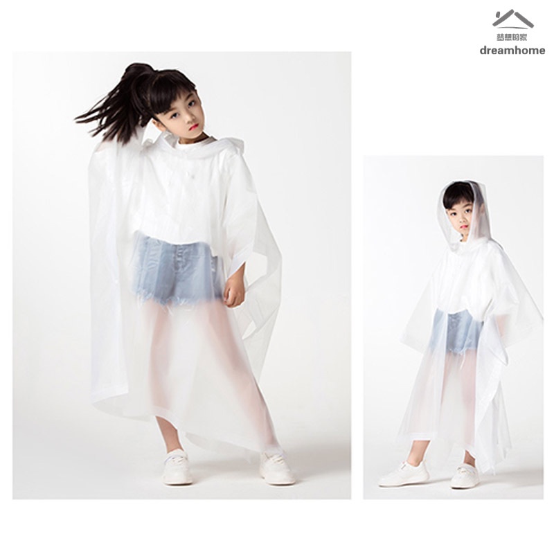 เสื้อกันฝน-eva-กันน้ํา-น้ําหนักเบา-แบบสวมหัว-เหมาะกับเดินป่ากลางแจ้ง-สําหรับเด็ก-จํานวน-1-ชิ้น