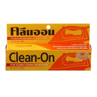 ภาพขนาดย่อของภาพหน้าปกสินค้า9.15โค้ดส่งฟรีหน้าร้าน Clean-On คลีนออน ครีมทำความสะอาดเตารีด ขจัดคราบไหม้และสนิมบนโลหะเตารีด (60 กรัม) จากร้าน tipsathien999 บน Shopee ภาพที่ 1