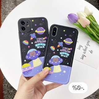 [พร้อมส่งแน่นๆ🎈] เคสนิ่มคลุมรอบ กันเลนส์กล้องได้ดีเยี่ยม 🛸เคสหมี UFO พื้นดำ