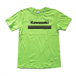 KAWA001 เสื้อยืด คอกลม สีเขียว คุณภาพเกรดพรีเมียม มอเตอร์ไซต์ เรซซิ่ง คาวาซากิ KAWASAKI GREEN TEAM ZX10R Z800 ER6N KLX