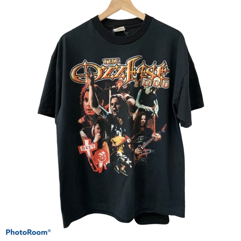 เสื้อยืดผ้าฝ้ายพิมพ์ลายขายดี-ปิดการขายจากต่างประเทศ-ultra-rare-vintage-the-ozzfest-2000-s-t-shirt-pre-order