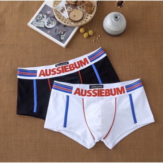 🔥พร้อมส่ง🔥กางเกงในชาย AUSSIEBUM ทรงTrunk ผ้าcotton ผ้าดีใส่สบาย