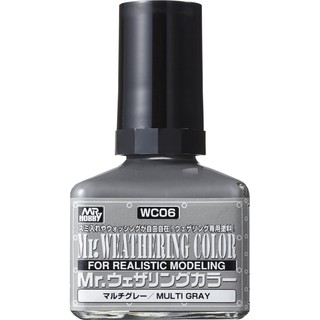 (พร้อมส่ง) สีคราบเทา Mr.Weathering Color Mutli Gray wc06 สีคราบทำรอยสกปรกโมเดล สีคราบสกปรก