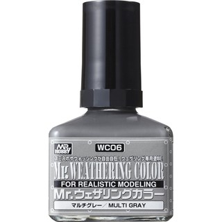 (พร้อมส่ง) สีคราบเทา Mr.Weathering Color Mutli Gray wc06 สีคราบทำรอยสกปรกโมเดล สีคราบสกปรก