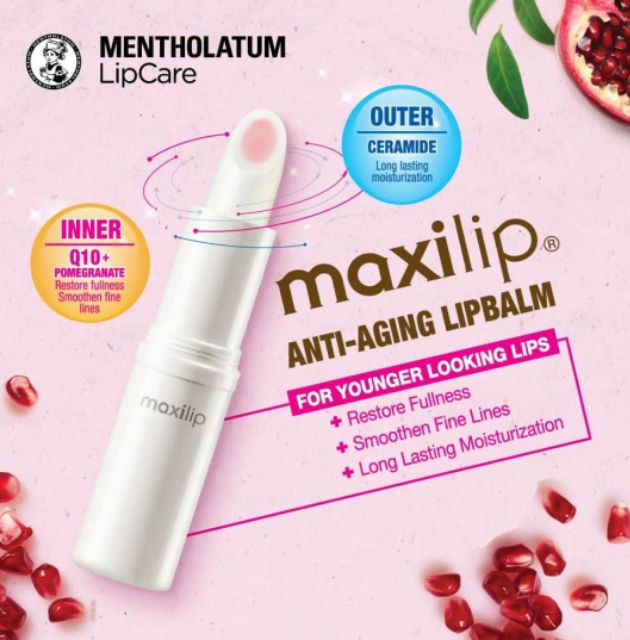 Mentholatum Maxilip Caviar+Hyaluronic Acid/Q10 Pomegranate/White Birch ...
