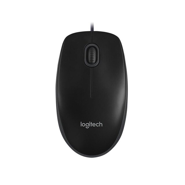 แท้-usb-optical-mouse-logitech-b100-ใหม่แกะกล่อง-ของแท้-ประกัน-synnex-ไทย-3-ปี-เมาส์-สีดำ