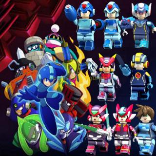 เข้ากันได้กับ Leging Minifigures เกม Megaman Rockman Building Blocks ของเล่นสําหรับเด็กของขวัญวันเกิด