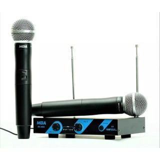 ไมค์โครโฟนไร้สาย ไมค์ลอยคู่ VHF Wireless Microphone รุ่น MIC-888 A